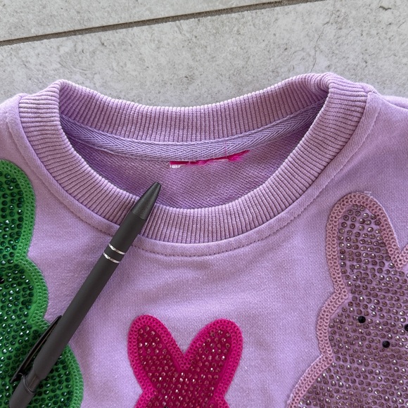 QUEEN OF SPARKLES -Multi Peep Kids Bunny Matching Set -Lavender size 6 - Picture 11 of 15